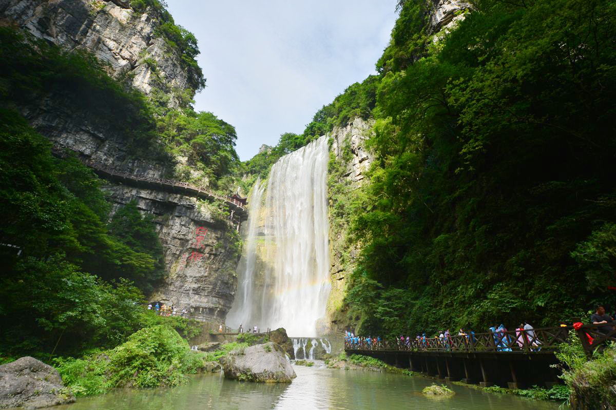 湖北第一、全國(guó)第四的三峽大瀑布